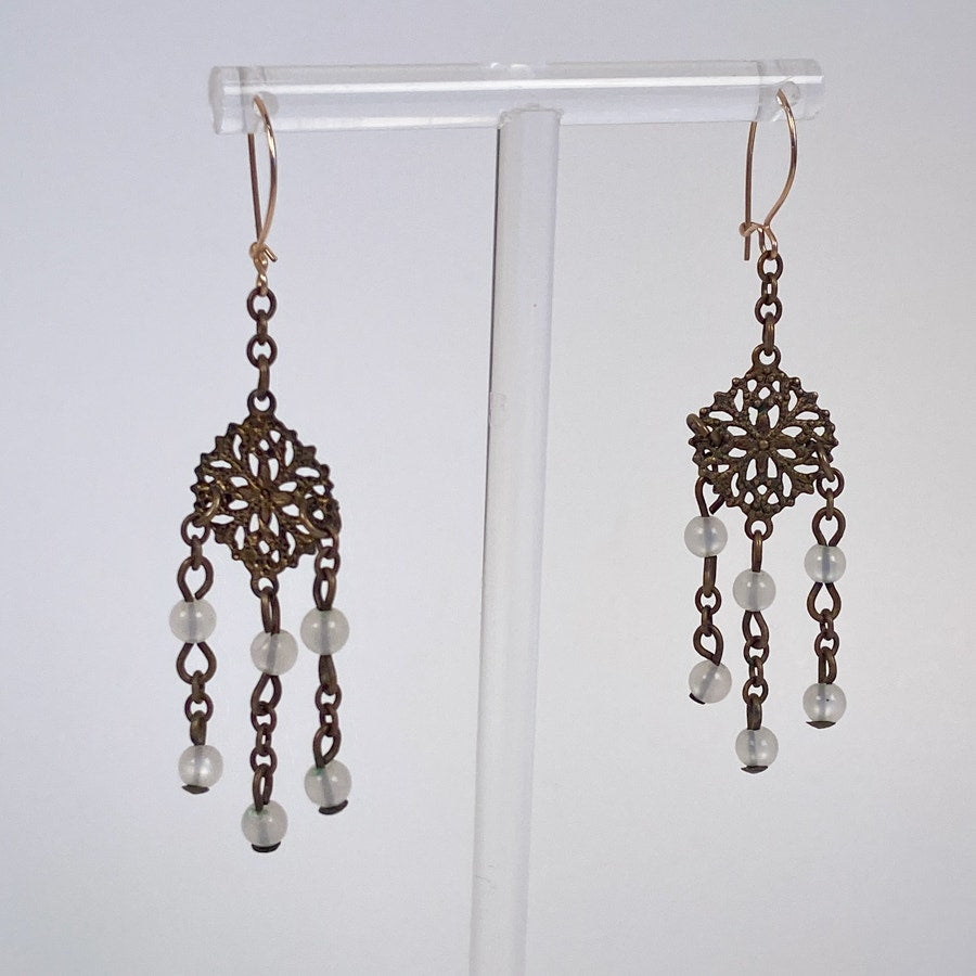 Boho Dangly Beaded Earrings