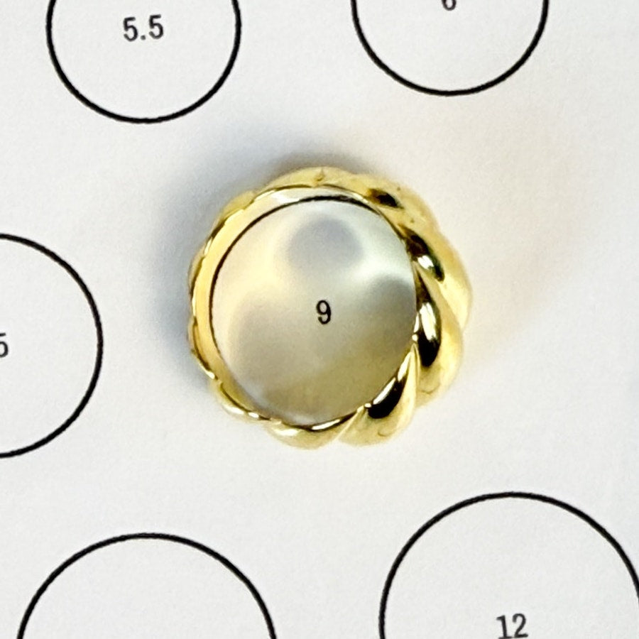 Chunky Gold Tone Ring Size 9