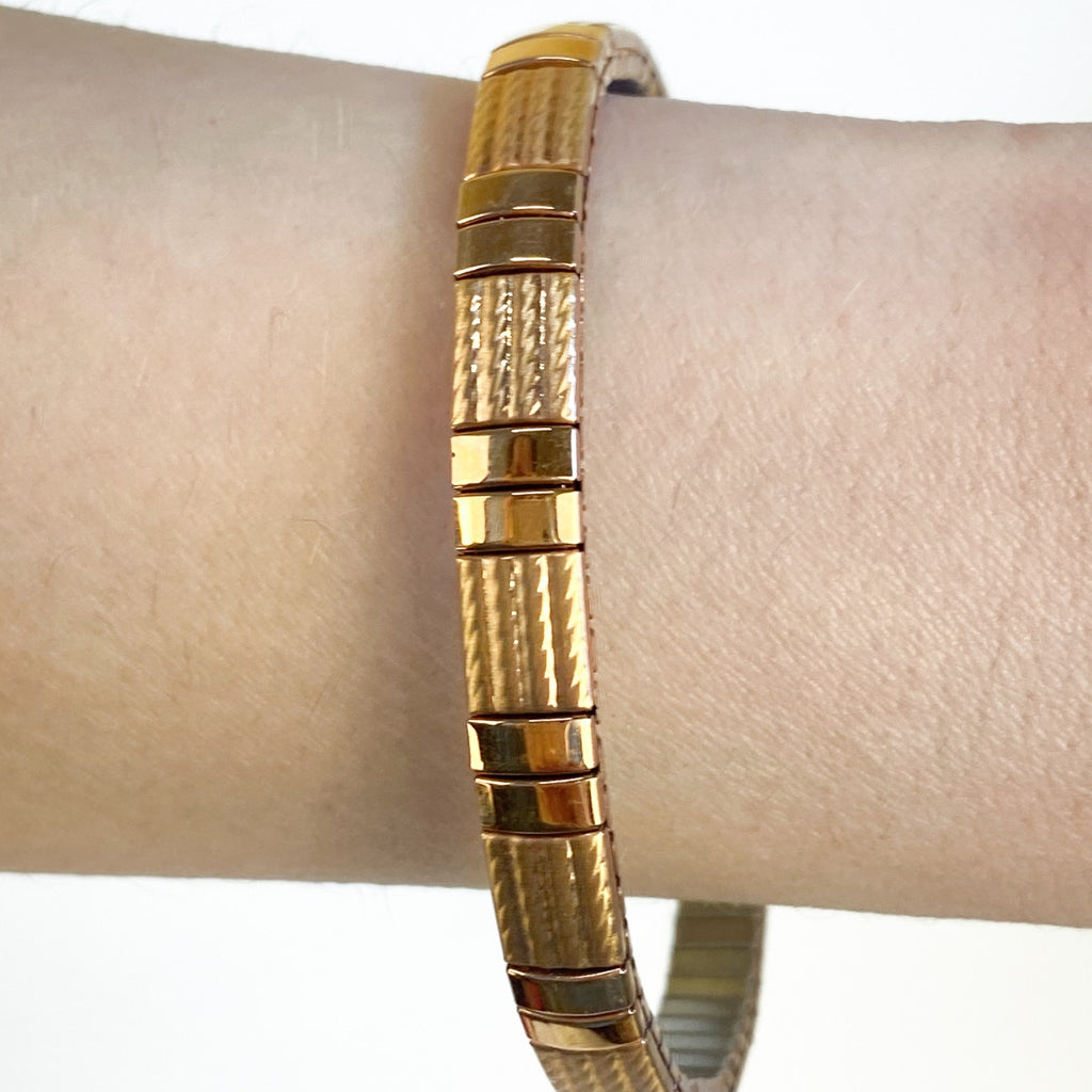 Stretchy Copper Tone Bangle