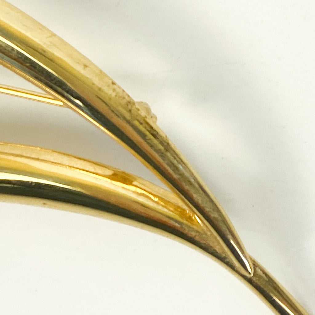 Vintage Gold Tone Large Brooch