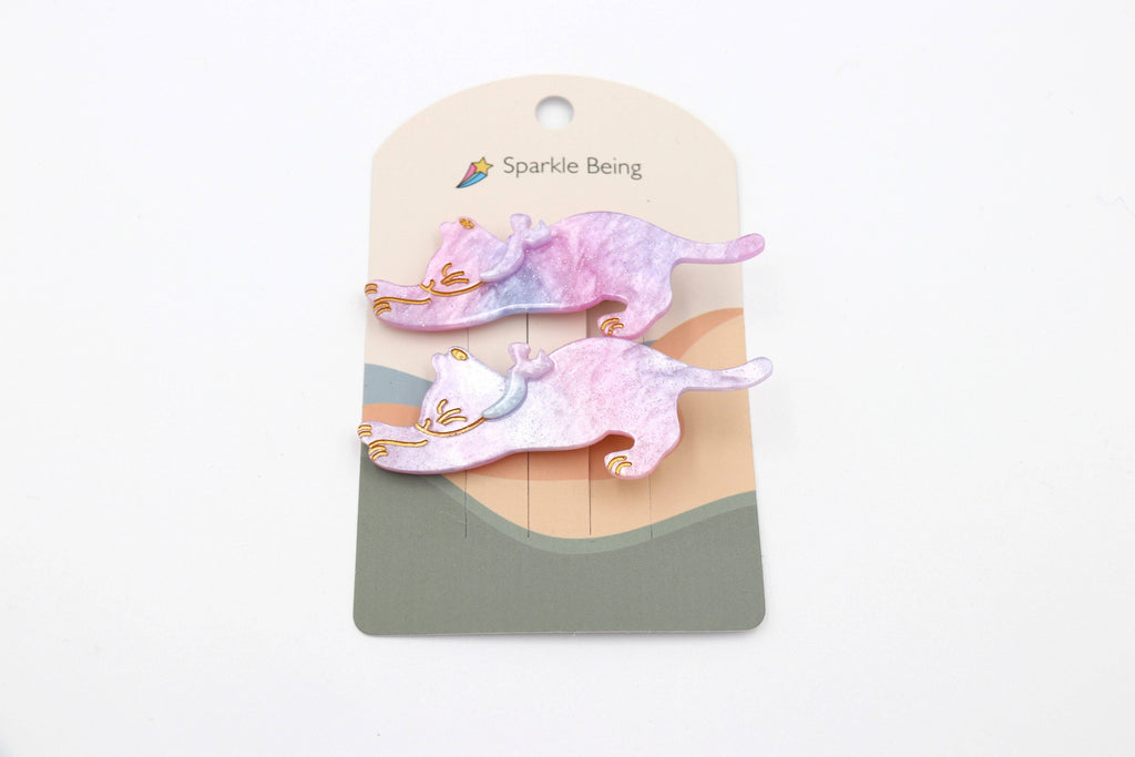 Stretching Cat Hair Clips Set of 2