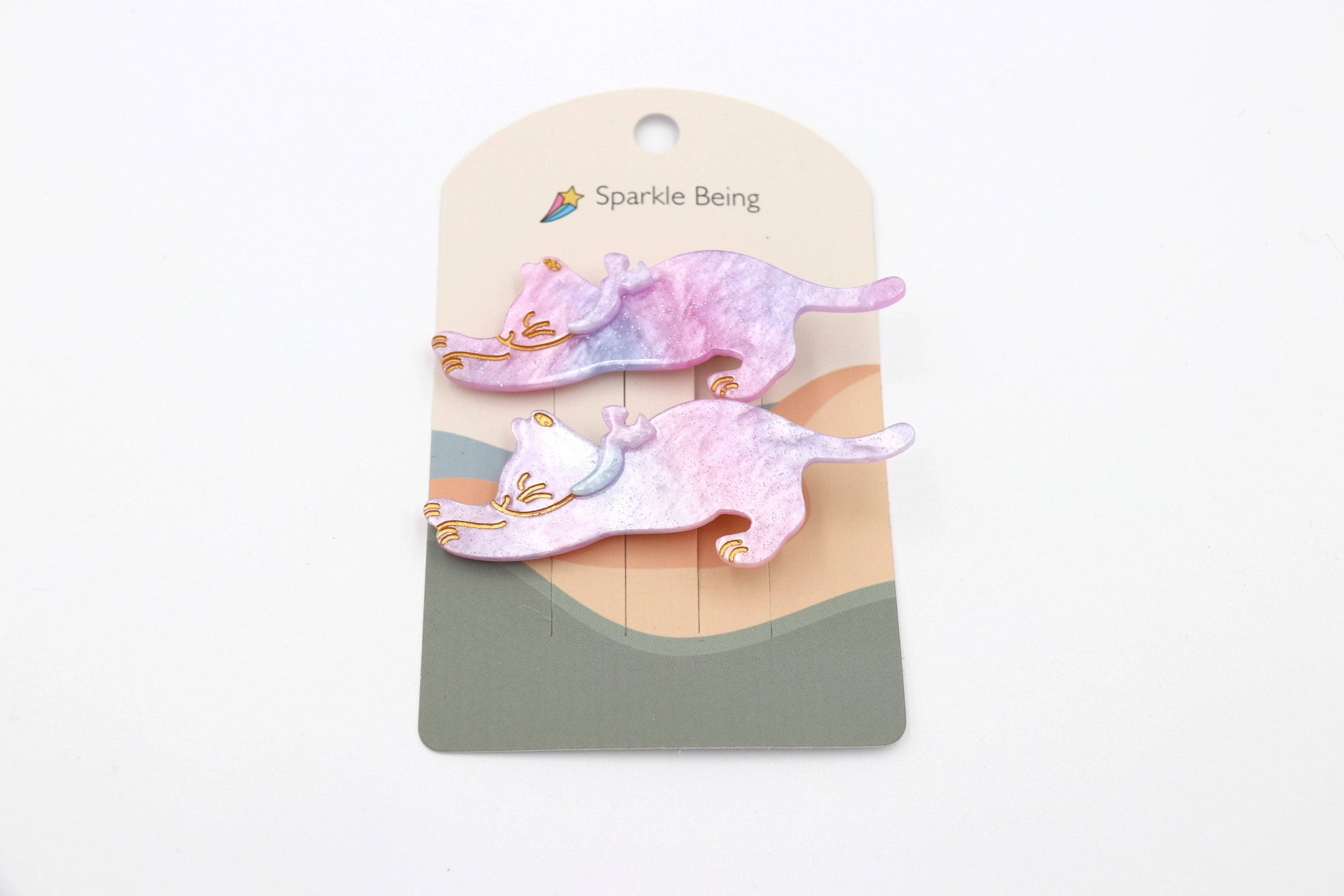 Stretching Cat Hair Clips Set of 2