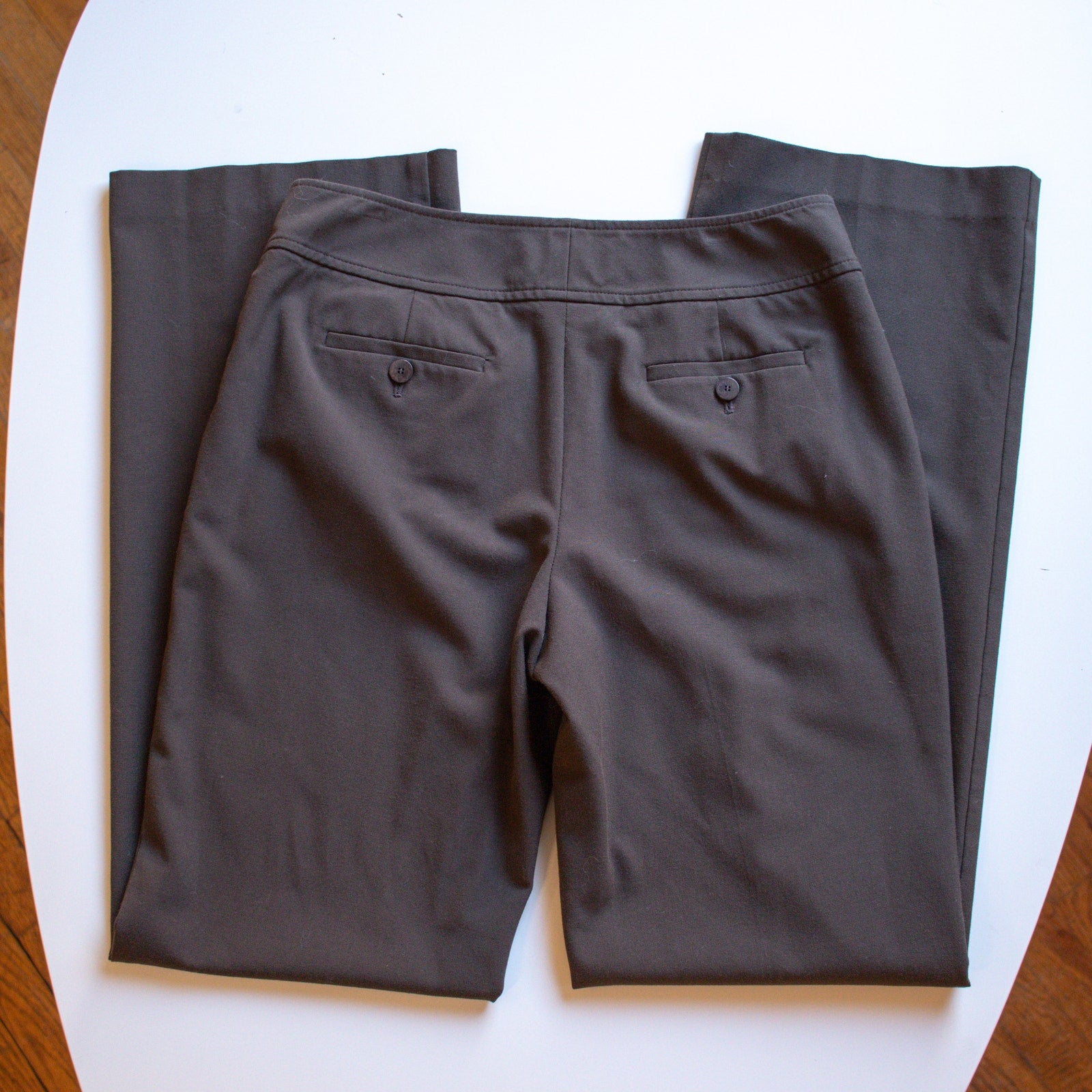 Talbots Stretch Brown Straight Fit Dress Pants Size 4