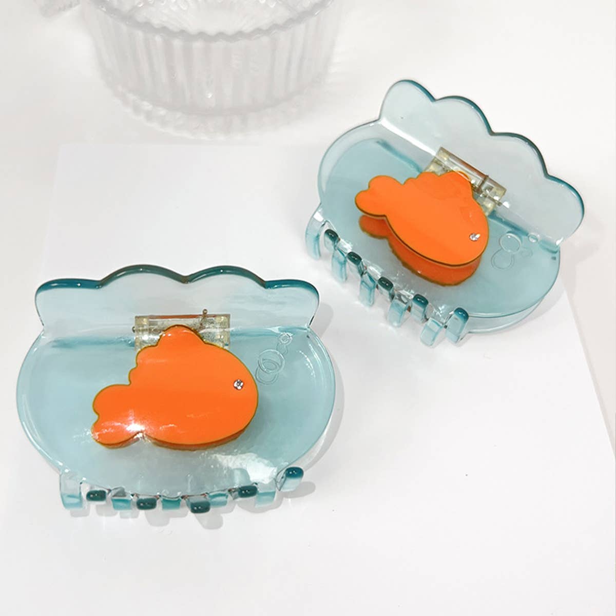 Mini Koi Fish Hair Claw - Cute Acetate Summer Clip_CWAHA2068