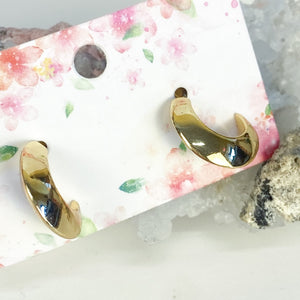 Monet Small Gold Tone Hoops