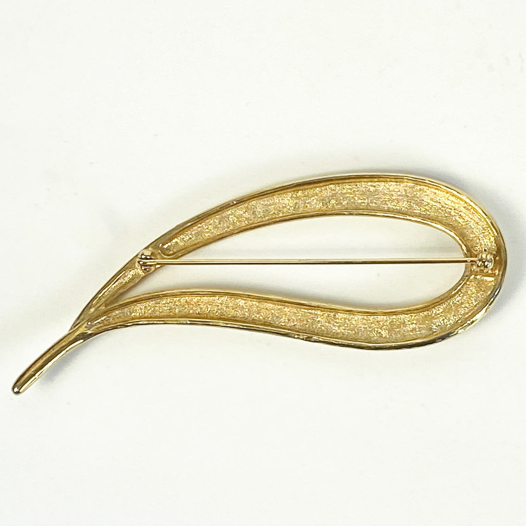 Vintage Gold Tone Large Brooch