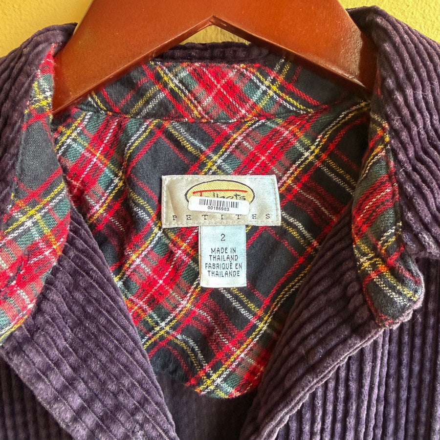 Talbots Corduroy Fall Dress Size 2