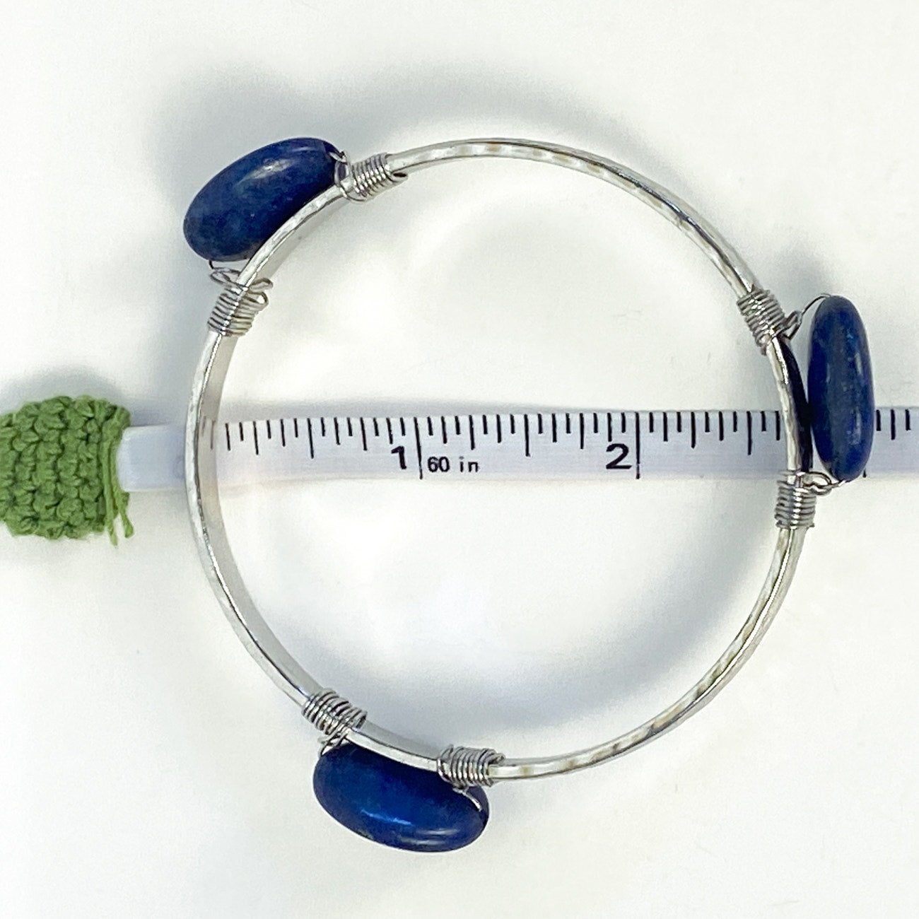 Wire-Wrapped Sodalite Bangle