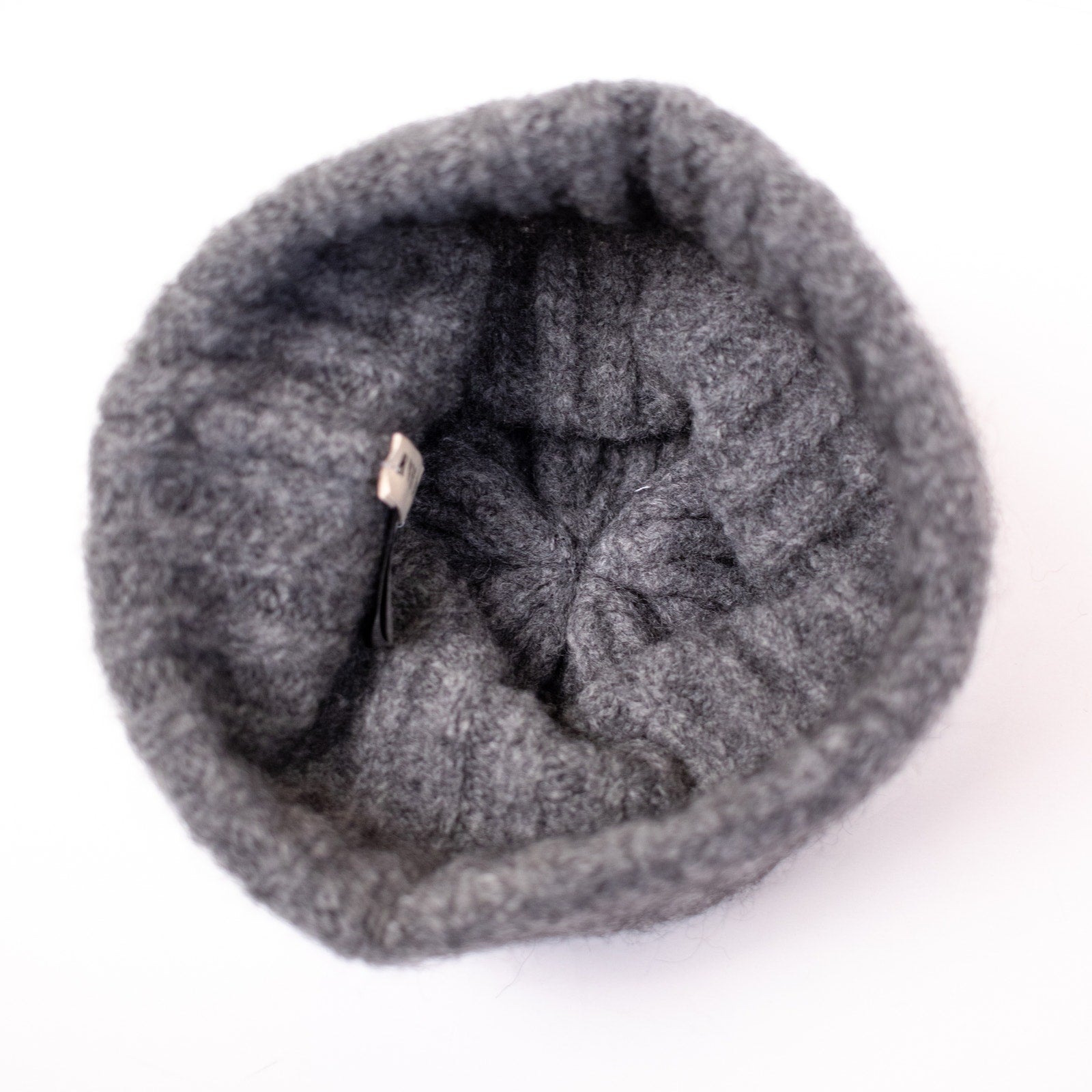 Hyer Goods Charcoal Alpaca Chunky Wool Rib Beanie