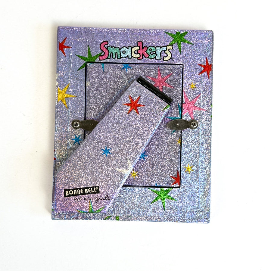 Y2K Purple Frame Smackers Bonne Bell Star Pattern Sparkly Picture Frame