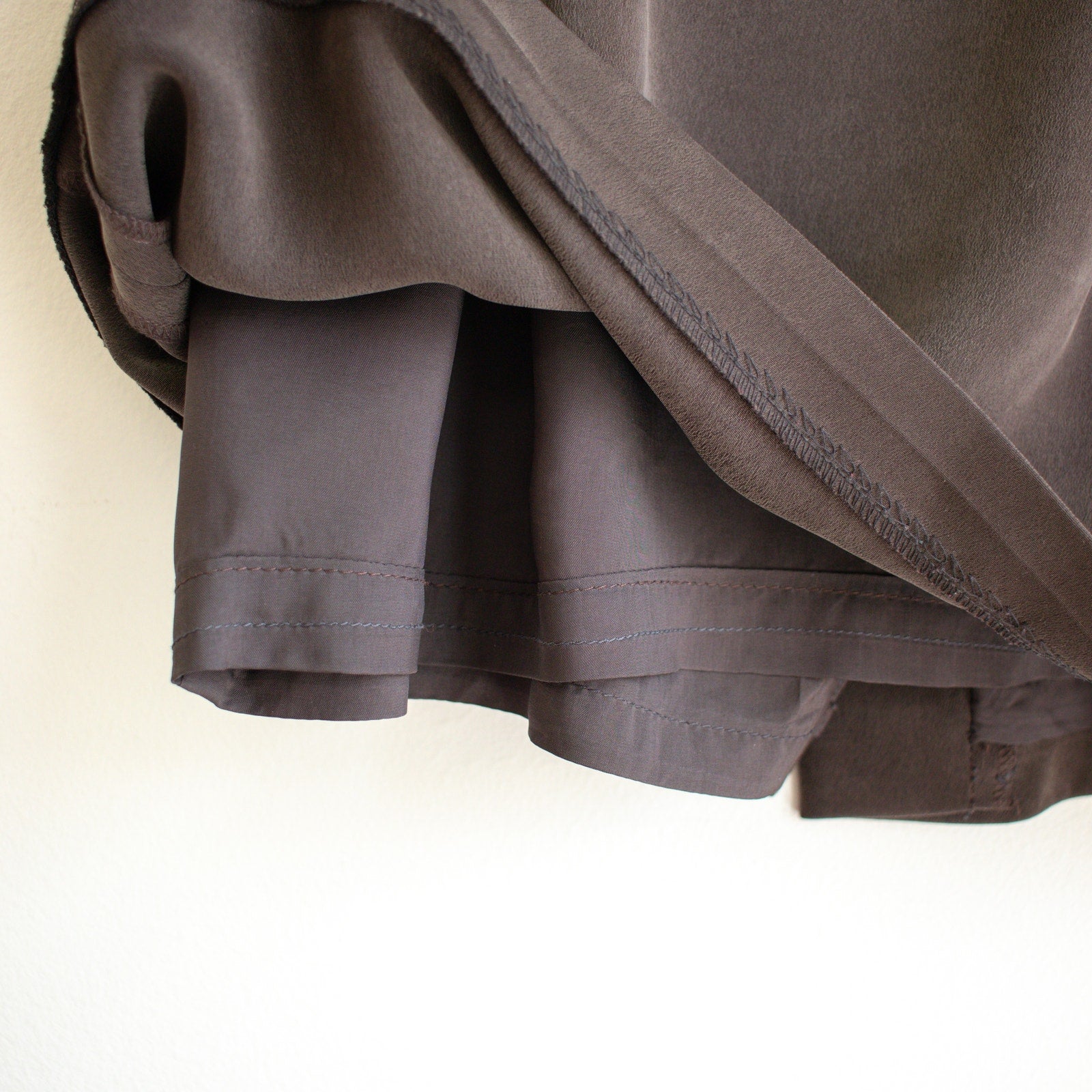 Dana Buchman Petites Muted Brown A-Line Mini Skirt Size Small