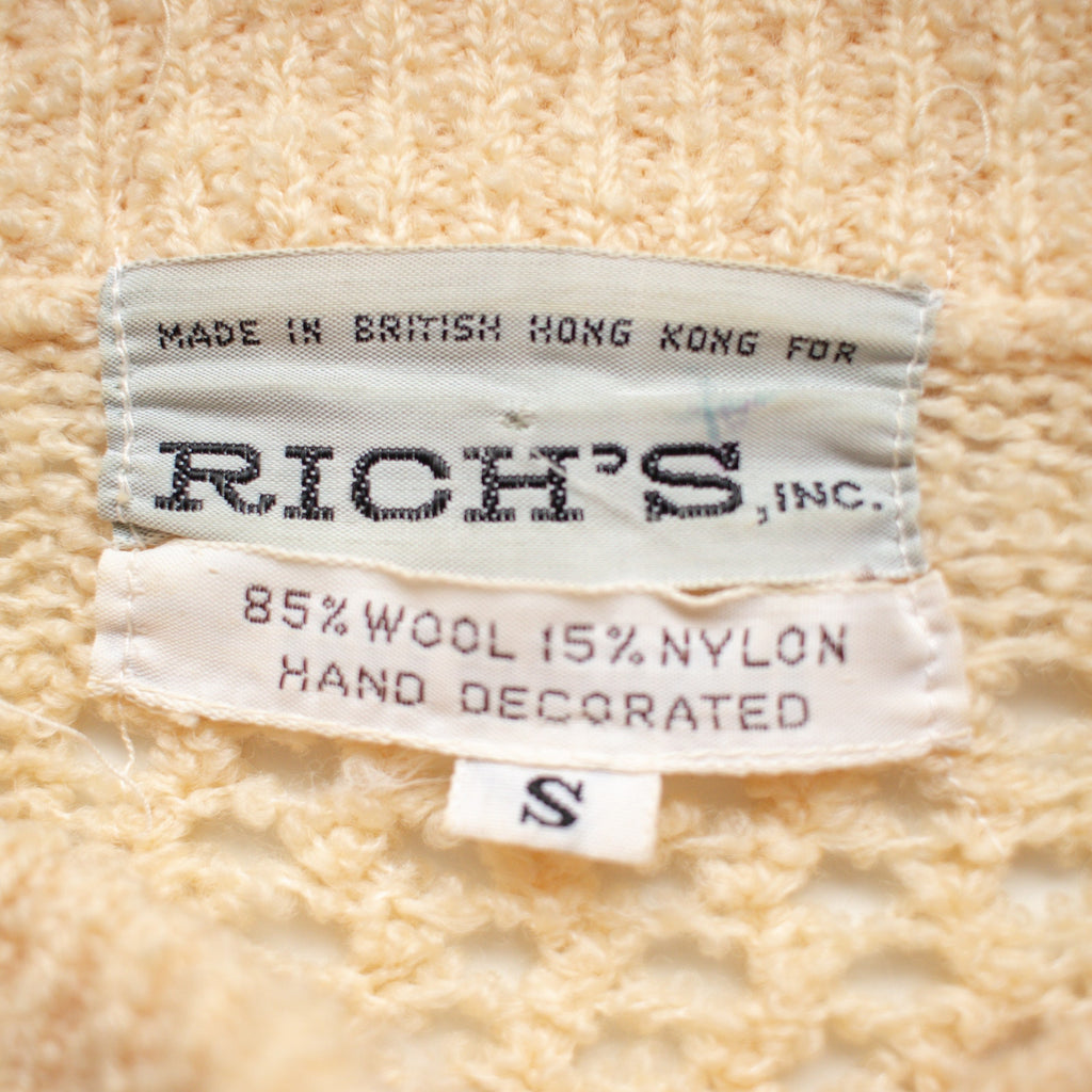 Vintage Wool-Blend Cardigan Size Small