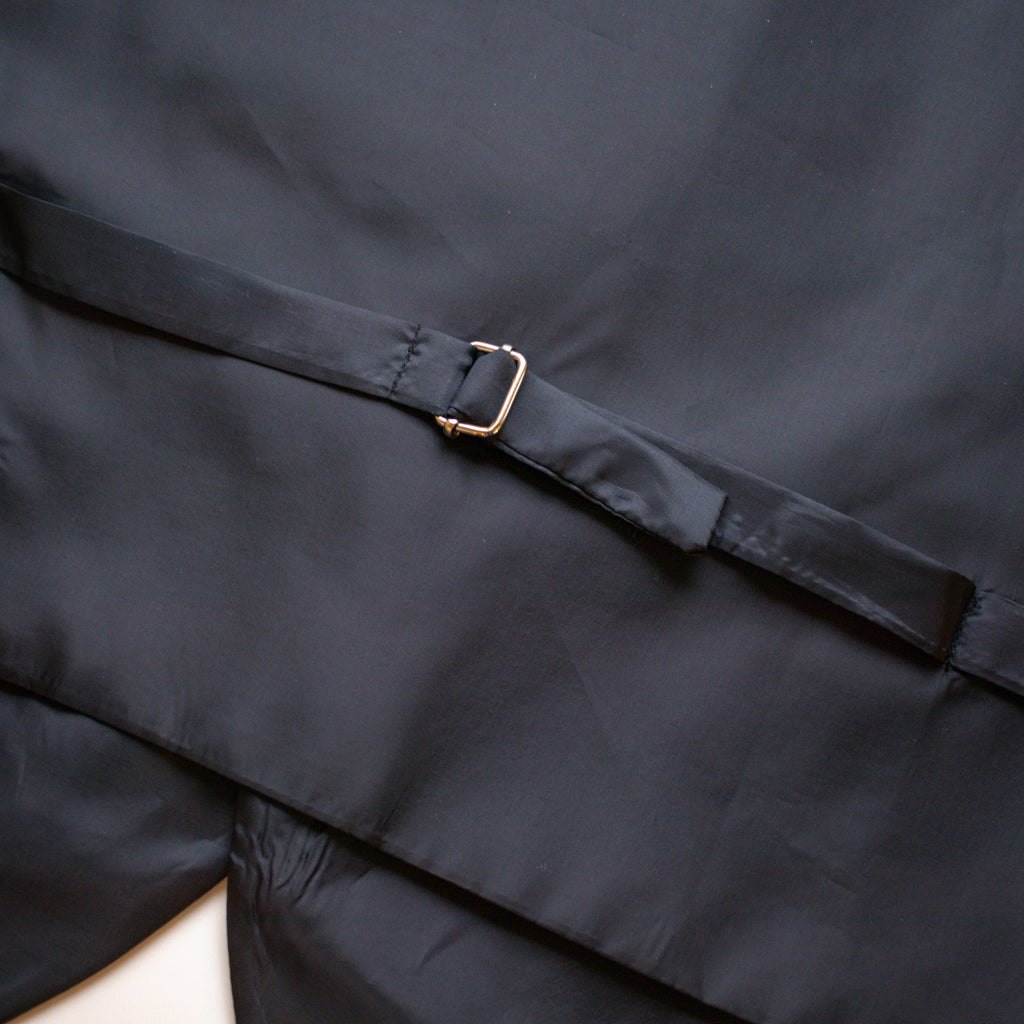 Vintage Blue Paisley Suit Vest Size Medium