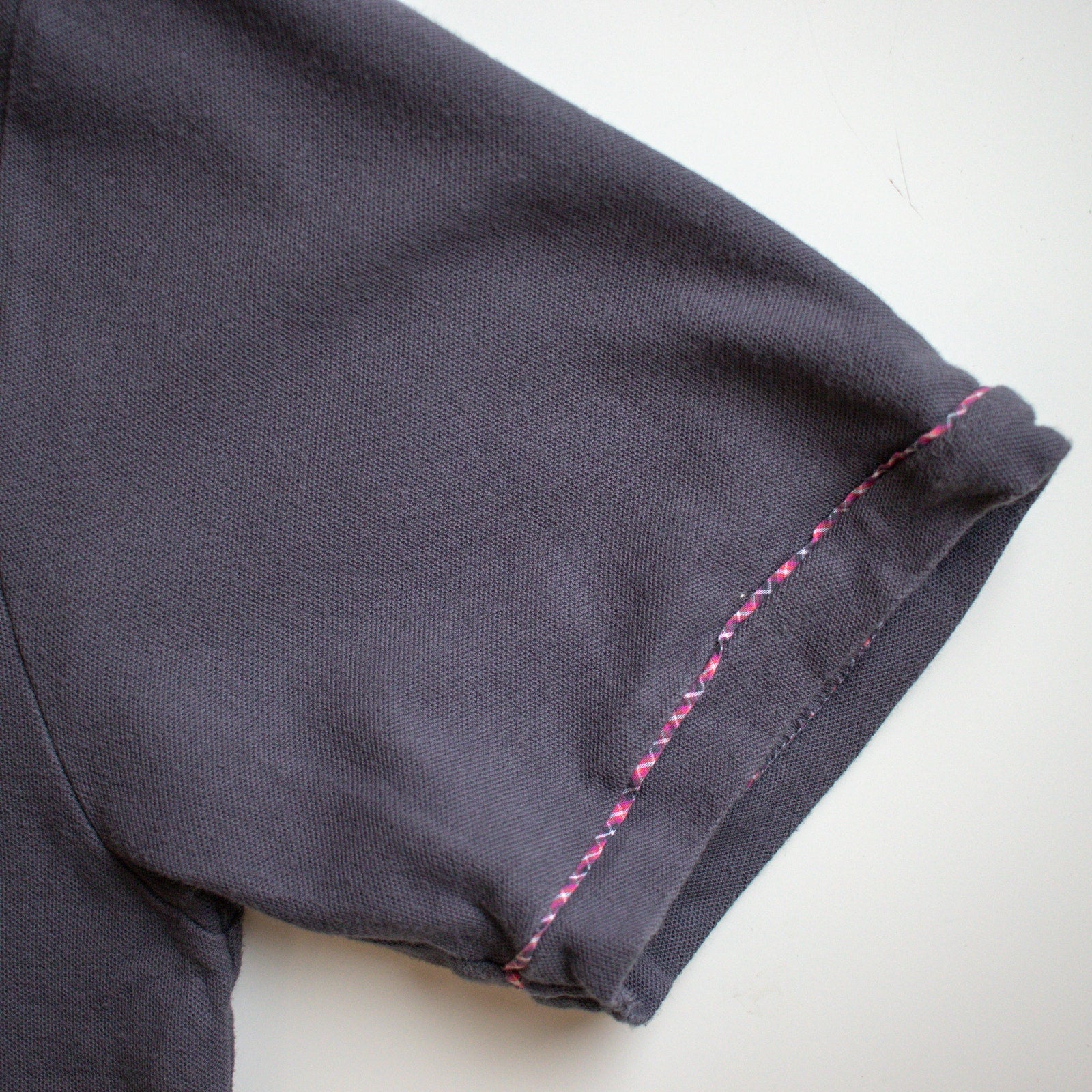 Penguin Original Heritage Slim Fit Plaid Trim Polo Size Large