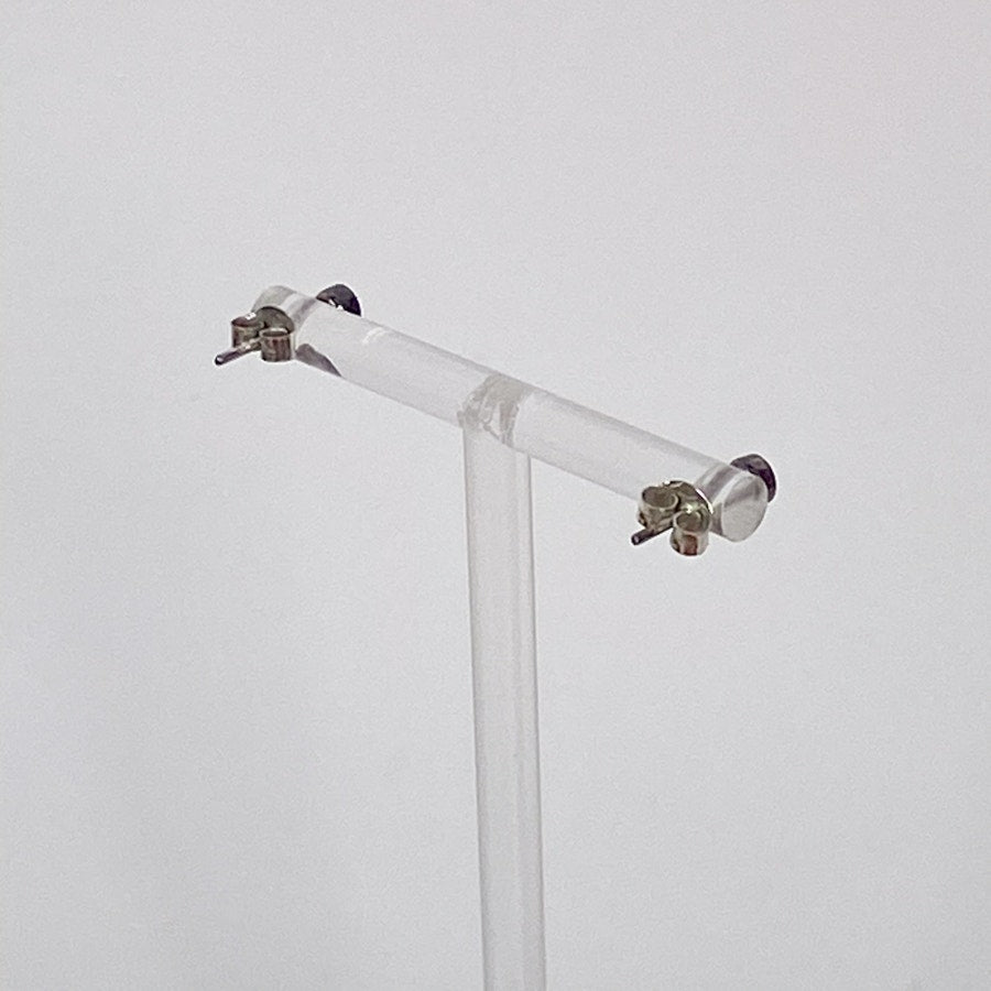 Sterling Silver Blue Stud Earrings
