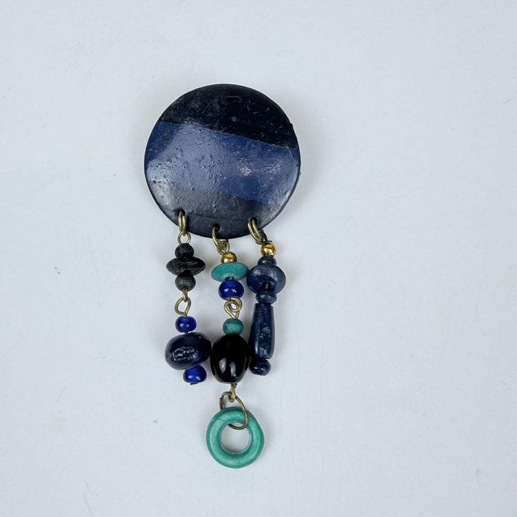 Vintage Brooch Made in India Dangly Pin