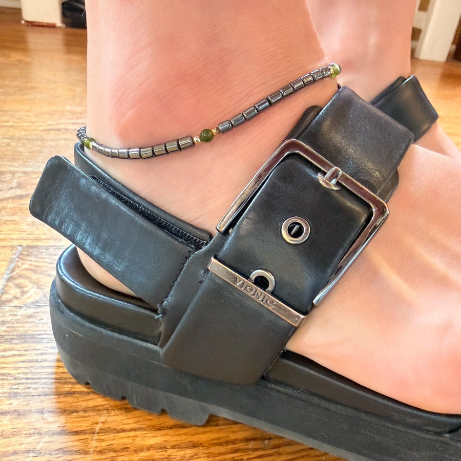 Hematite Ankle Bracelet