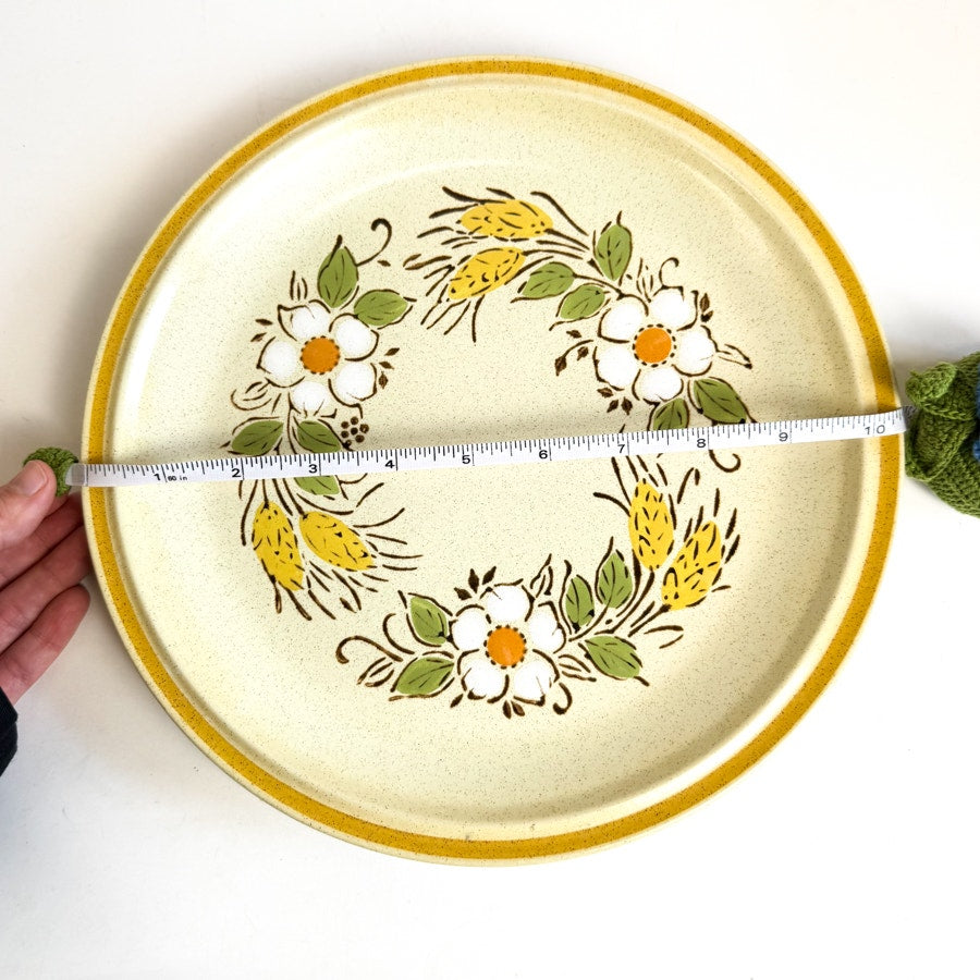 HEARTHSIDE Prairie Flowers Dinner Plate Garden Festival Hand Painted Stoneware