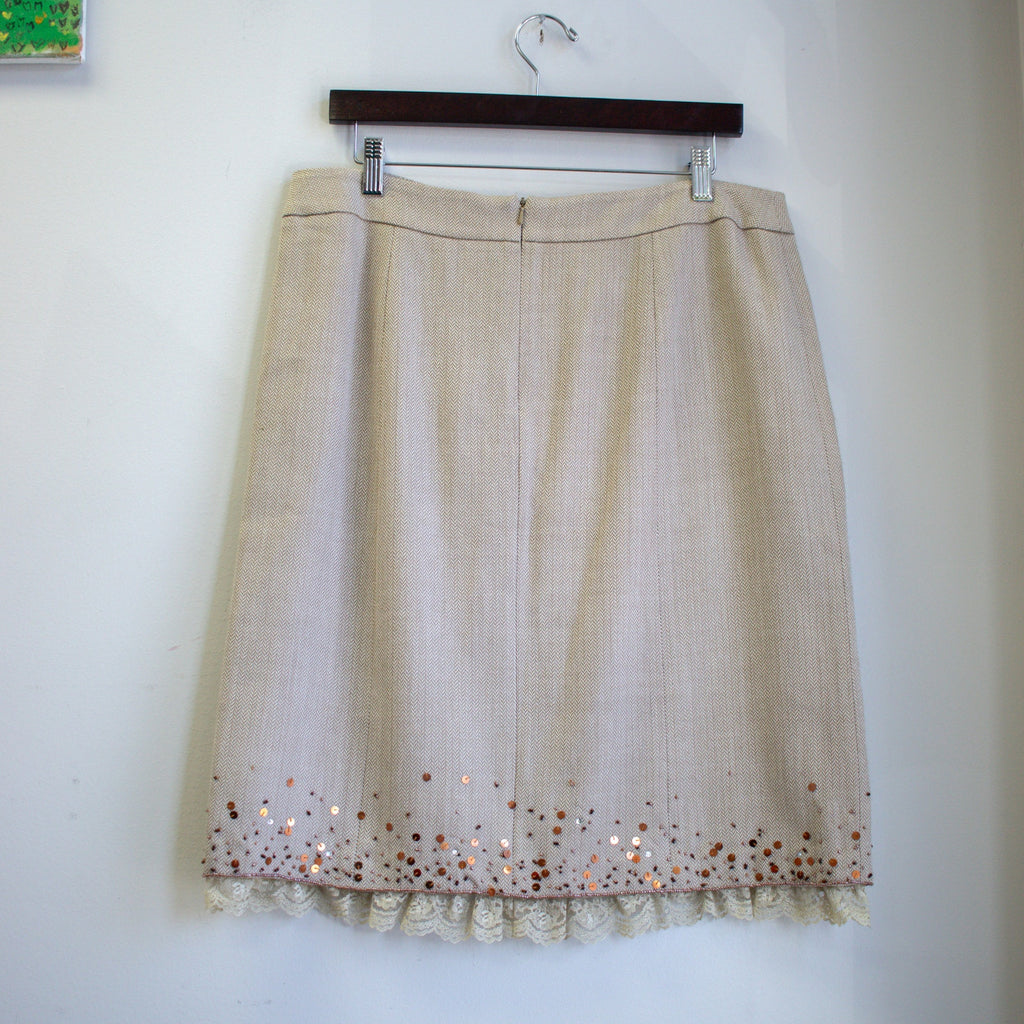 Skirt with Lace Trim Size 12