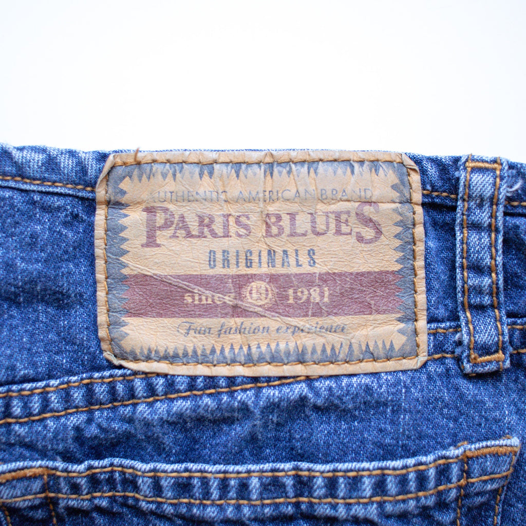 Vintage Knee Length Denim Skirt Medium Wash