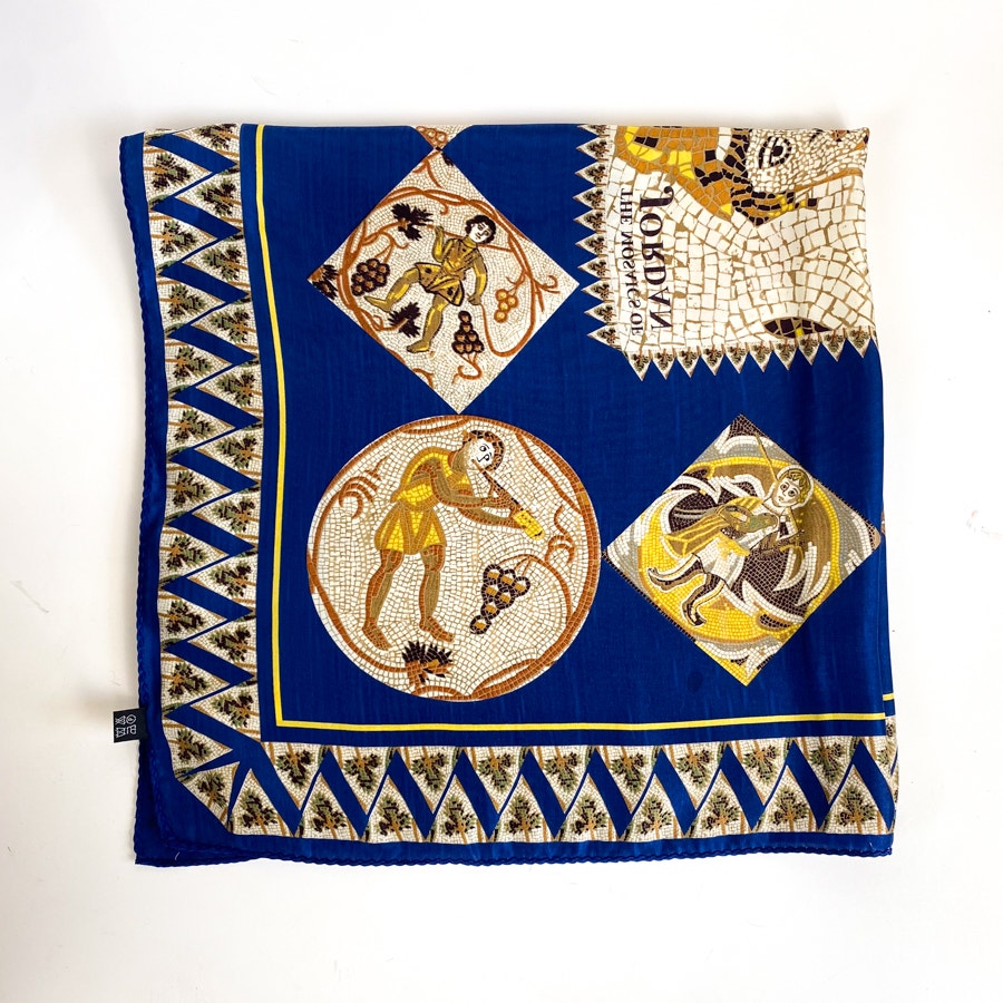 Mosaics of Jordan 100% Silk Jumbo Square Scarf
