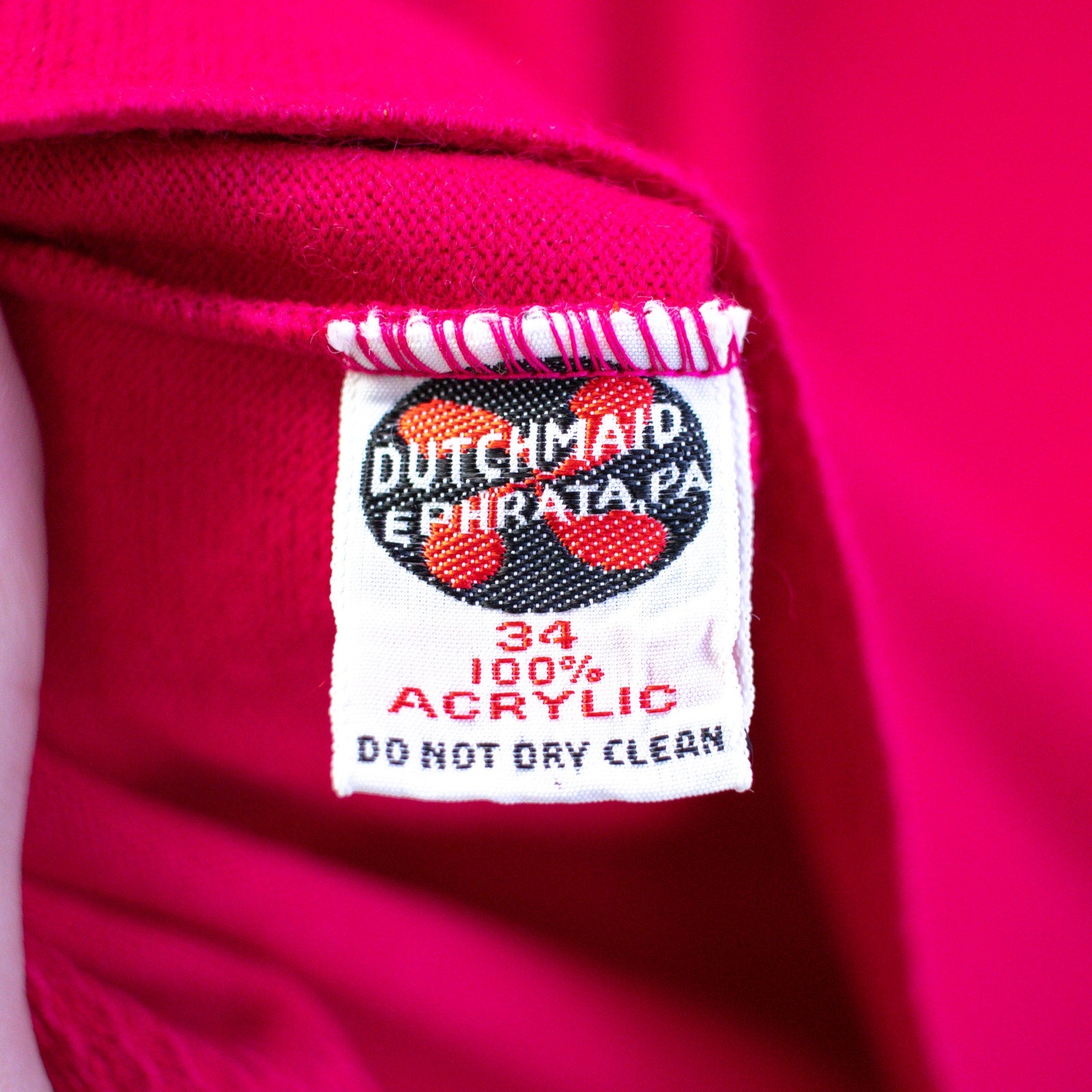 Vintage 80s Hot Pink Sweater Size XS