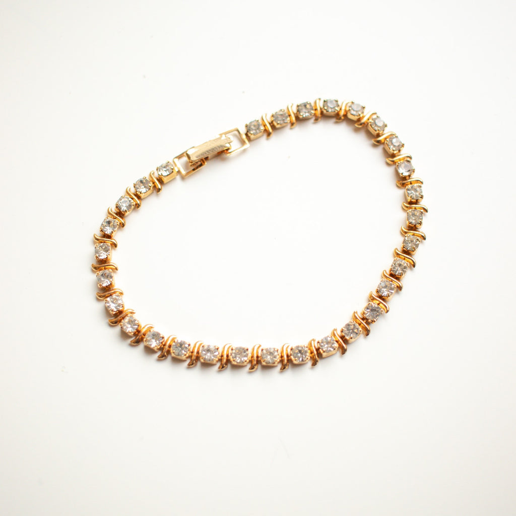Vintage Jewelry Tennis Bracelet | Costume Jewelry