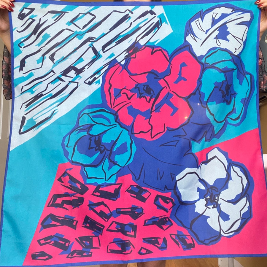 Vintage Jumbo Square Scarf