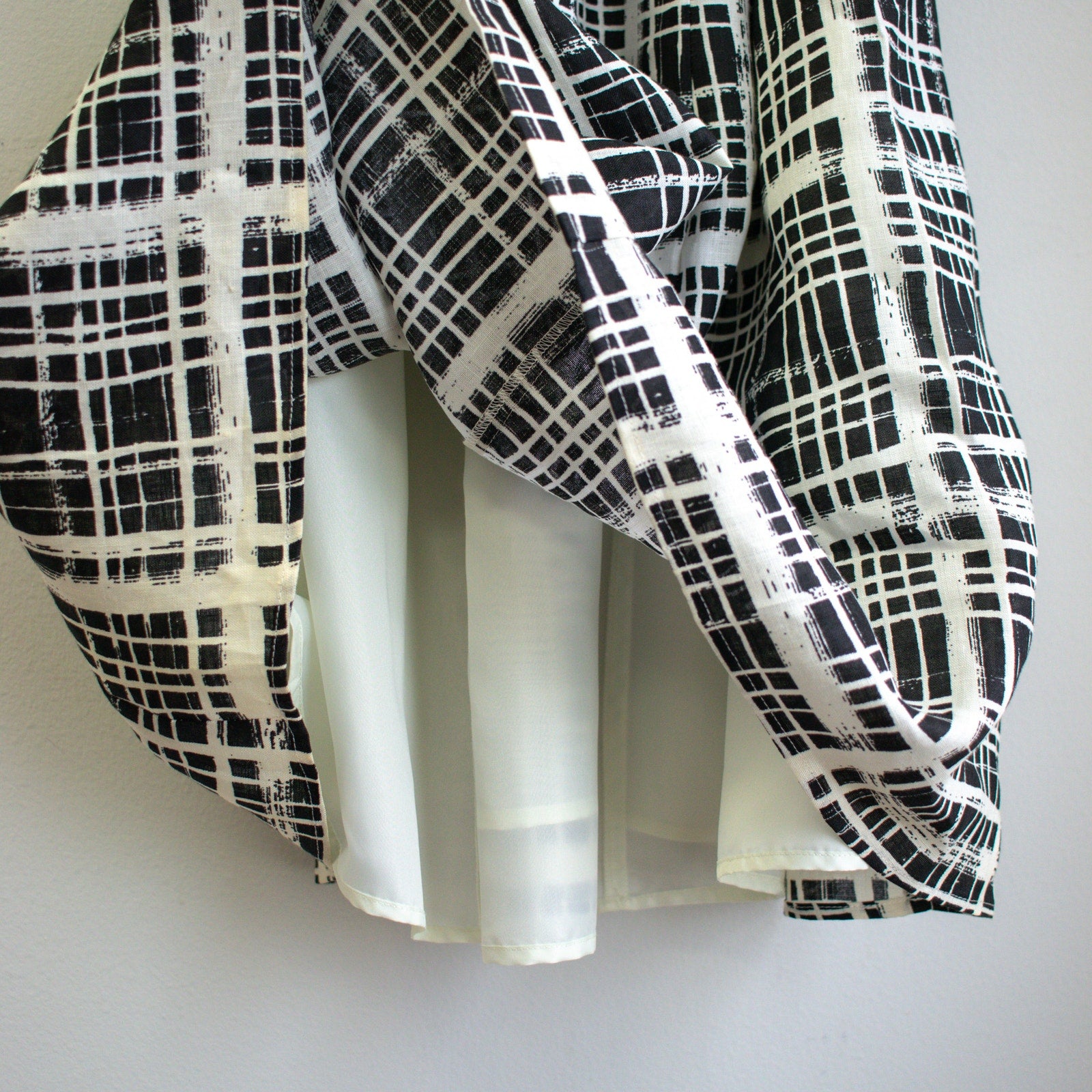 Talbots Plaid Asymmetric Sleeveless Wrap Waist Cocktail Dress Size 6P