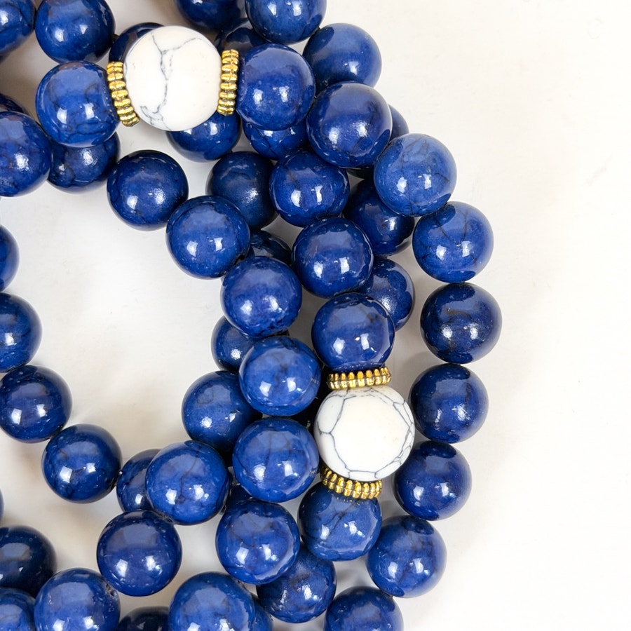 Lapis Mala Beads