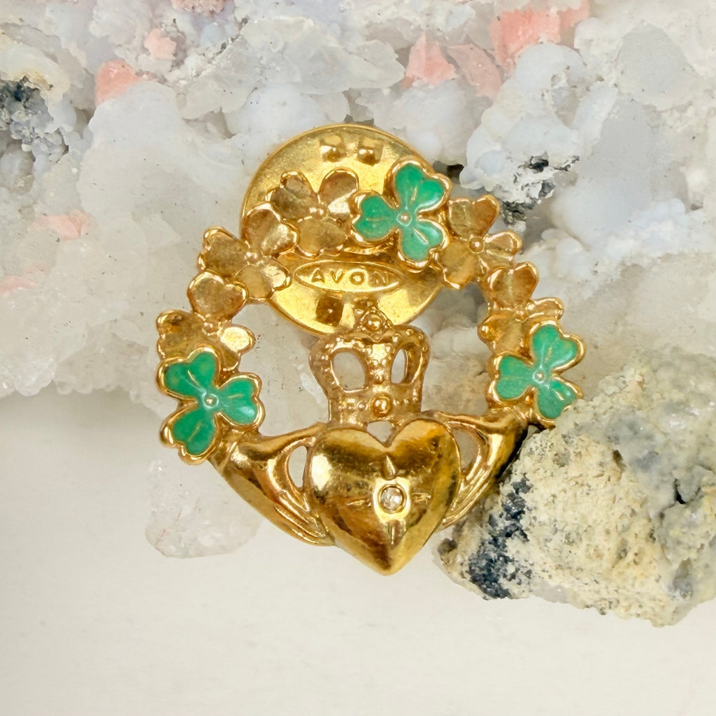 Avon claddagh pin