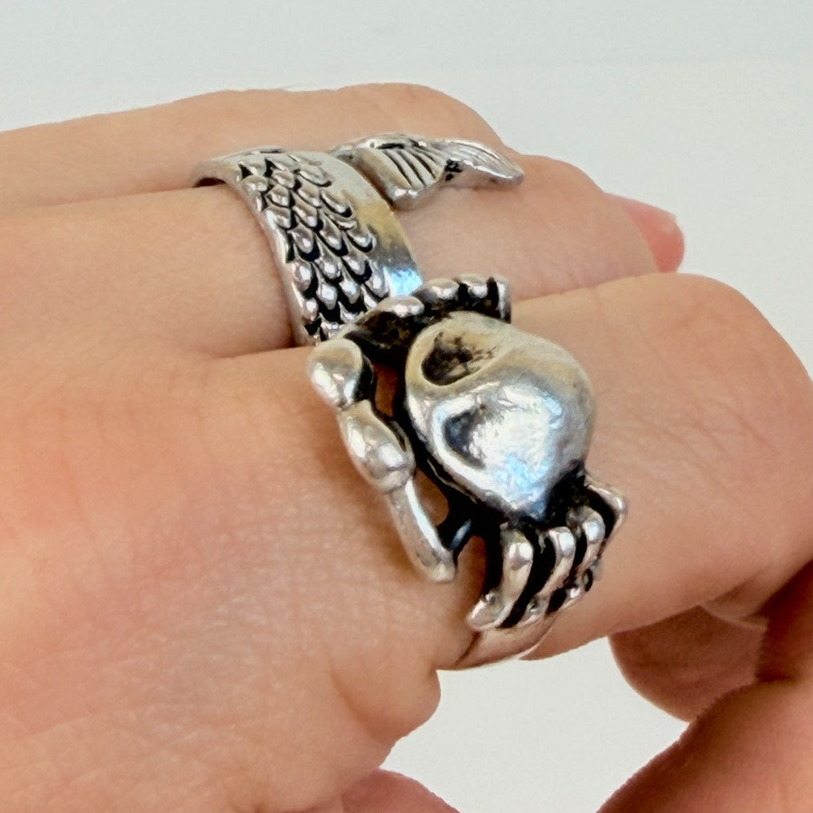 Silver Crab Ring Size 7