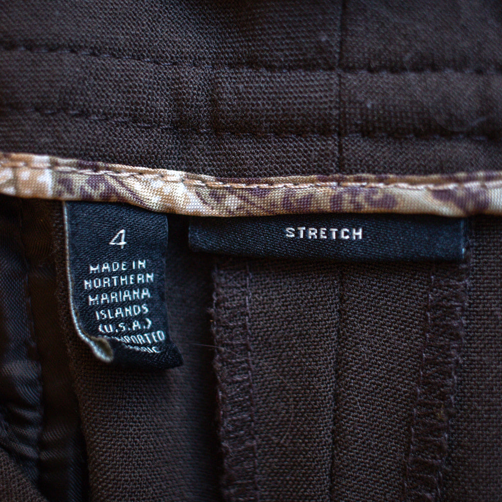 Talbots Stretch Brown Straight Fit Dress Pants Size 4