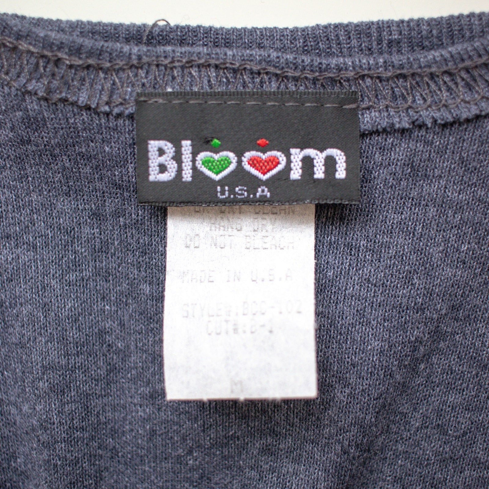 Bloom Gray Floral Long Sleeve Button up Cardigan Crop Top Set Size Medium