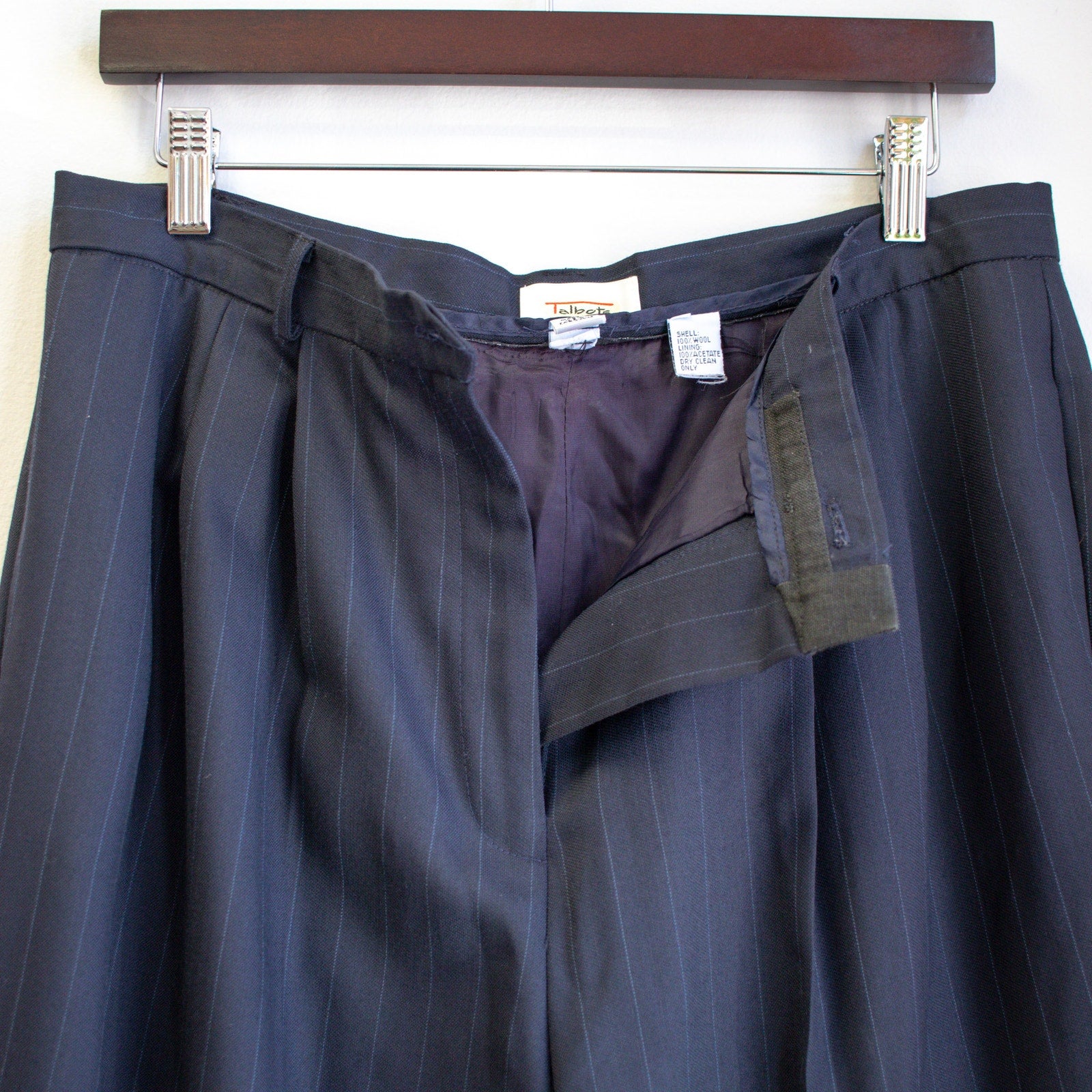 Talbots Wool Pinstriped Dress Pants Size 12
