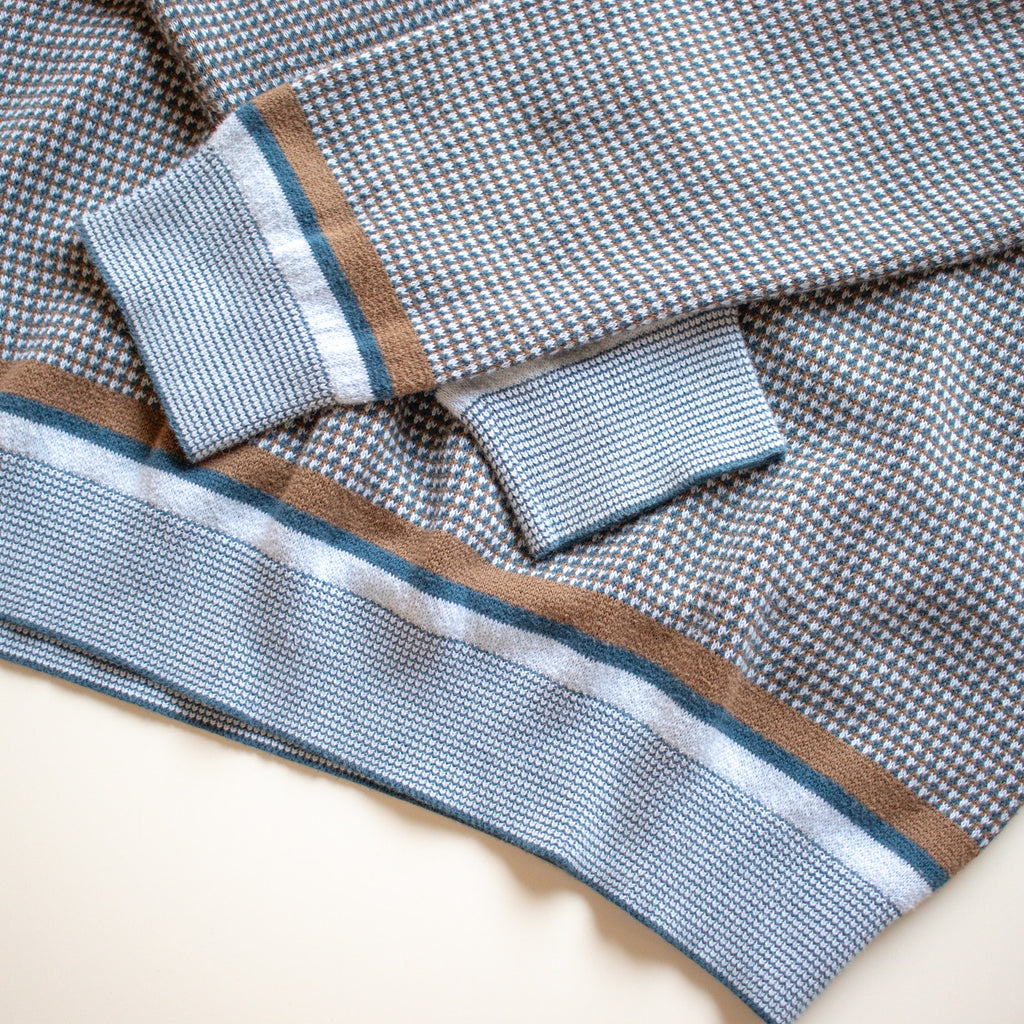 An Original Penguin  Blue and Brown V-Neck Sweater Size Large