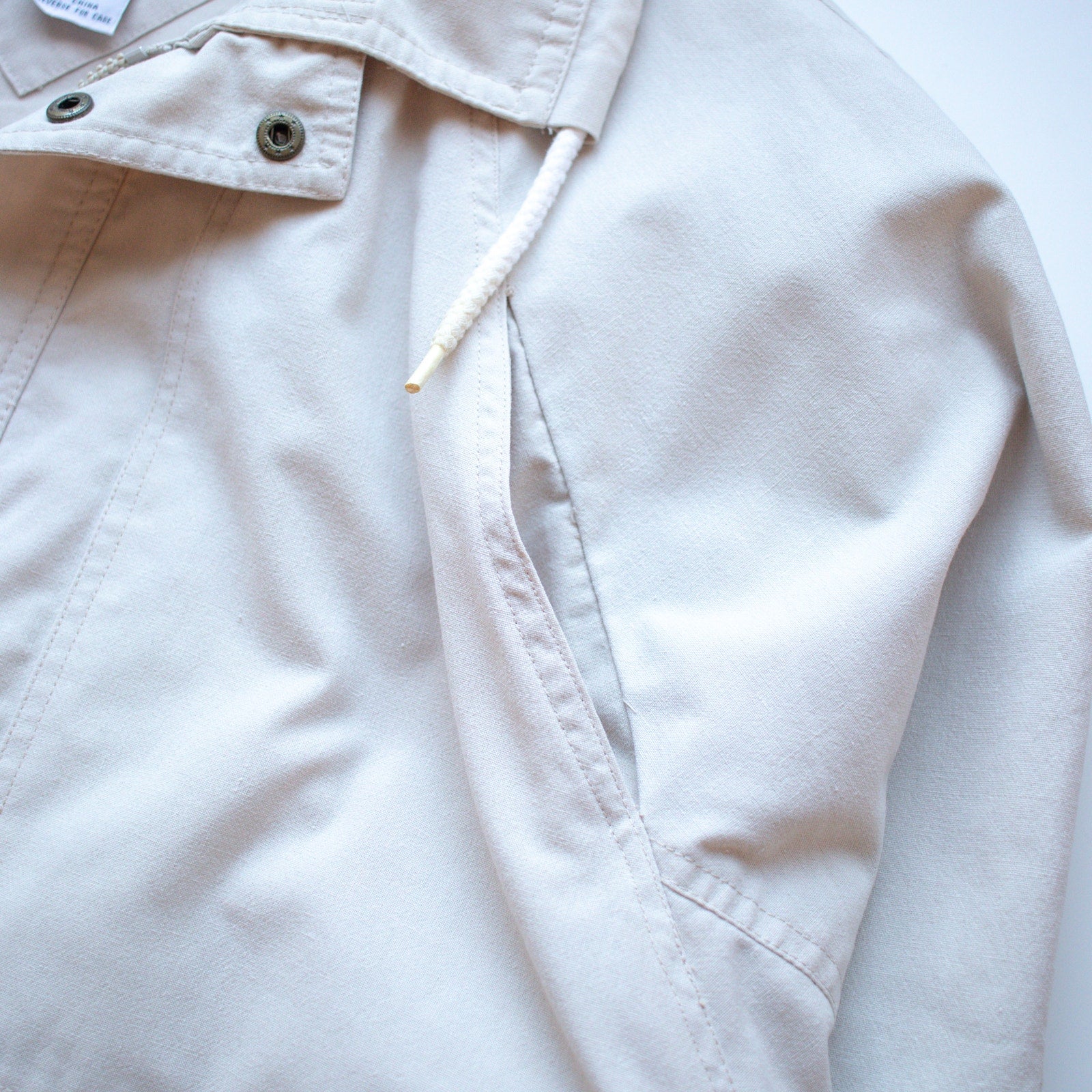 Ironwood Trading Company Beige Collared Zip Up Jacket Size Large