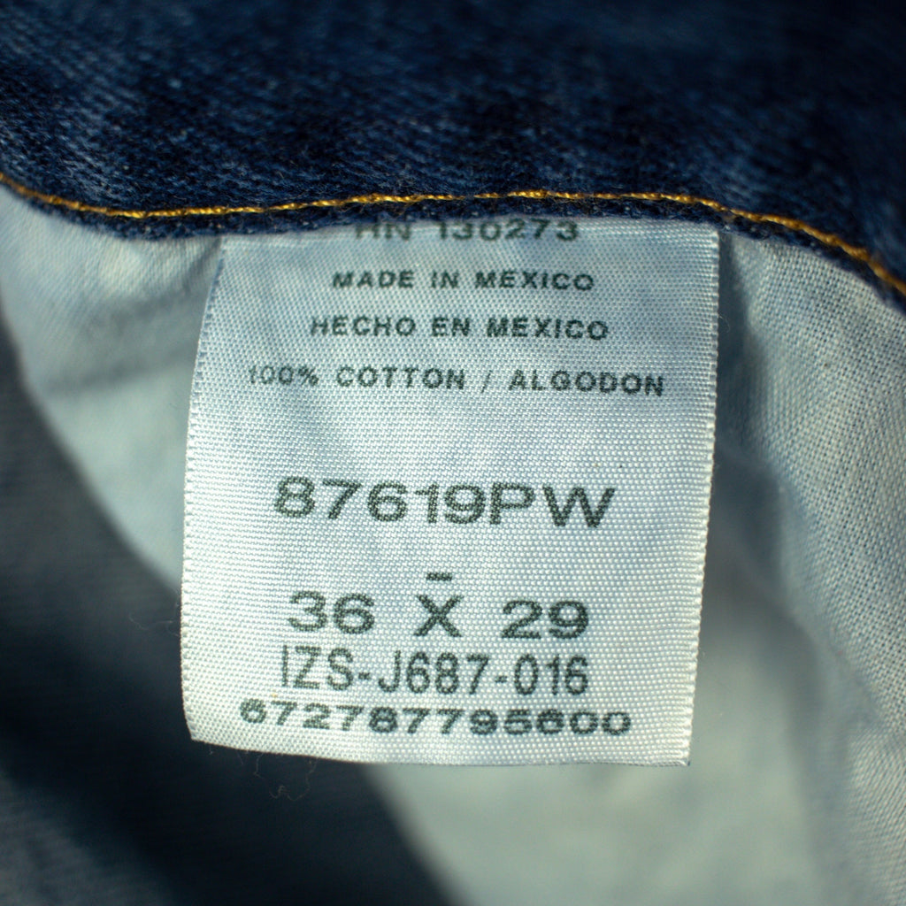 Rustler Straight Fit Dark Wash Jeans Size 36x29
