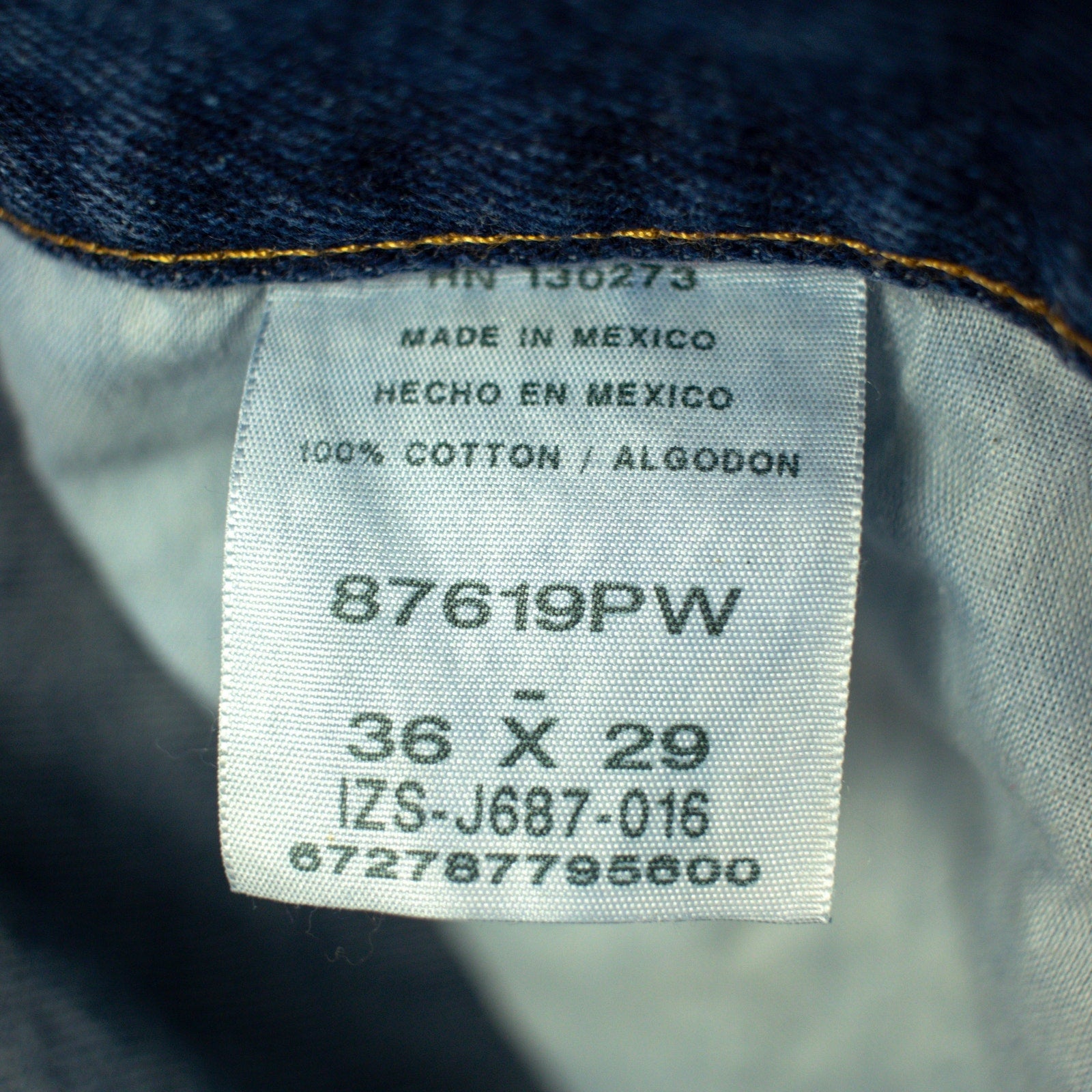 Rustler Straight Fit Dark Wash Jeans Size 36x29