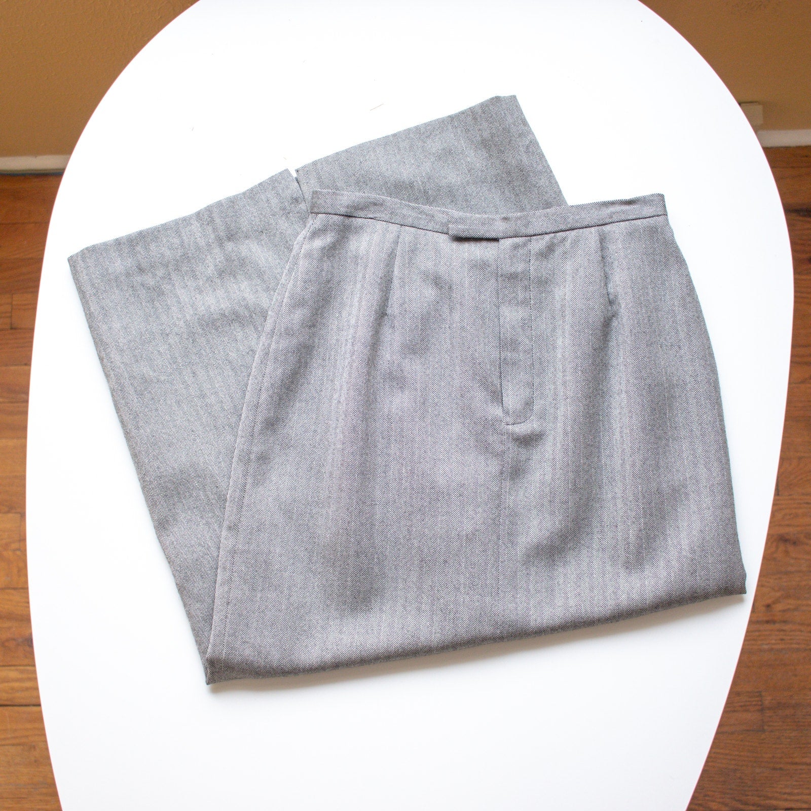 Vintage Long Gray Skirt Wool