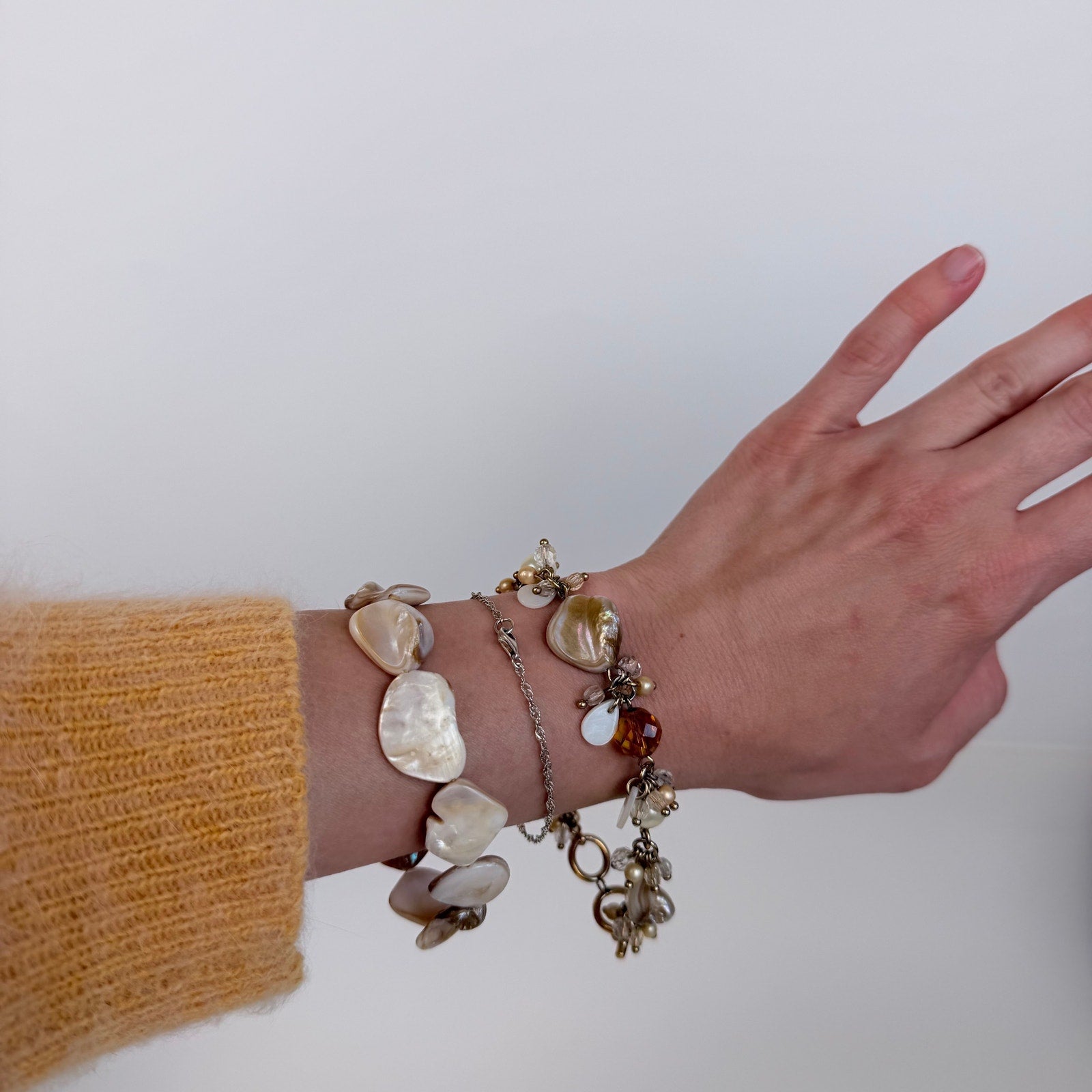 Set of Two Shell Bracelets