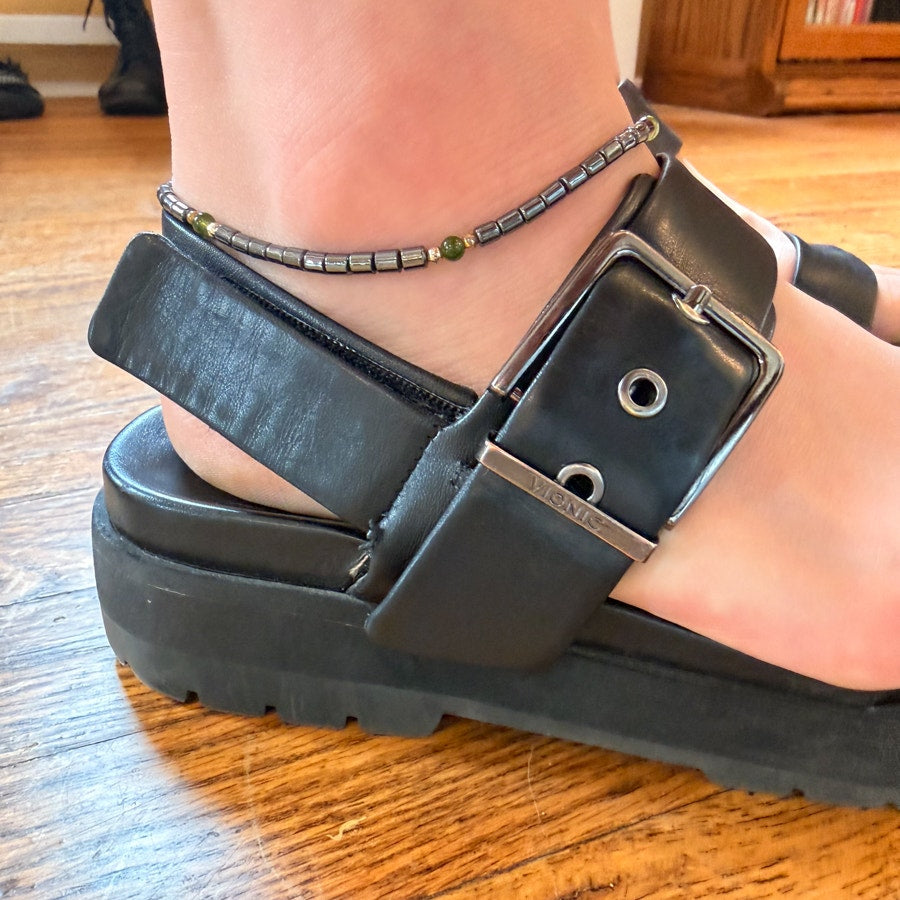 Hematite Ankle Bracelet