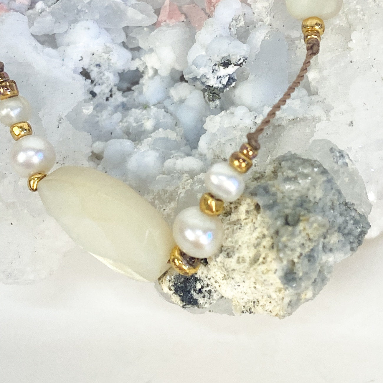14ct GF and Freshwater Pearl Beaded Bracelet