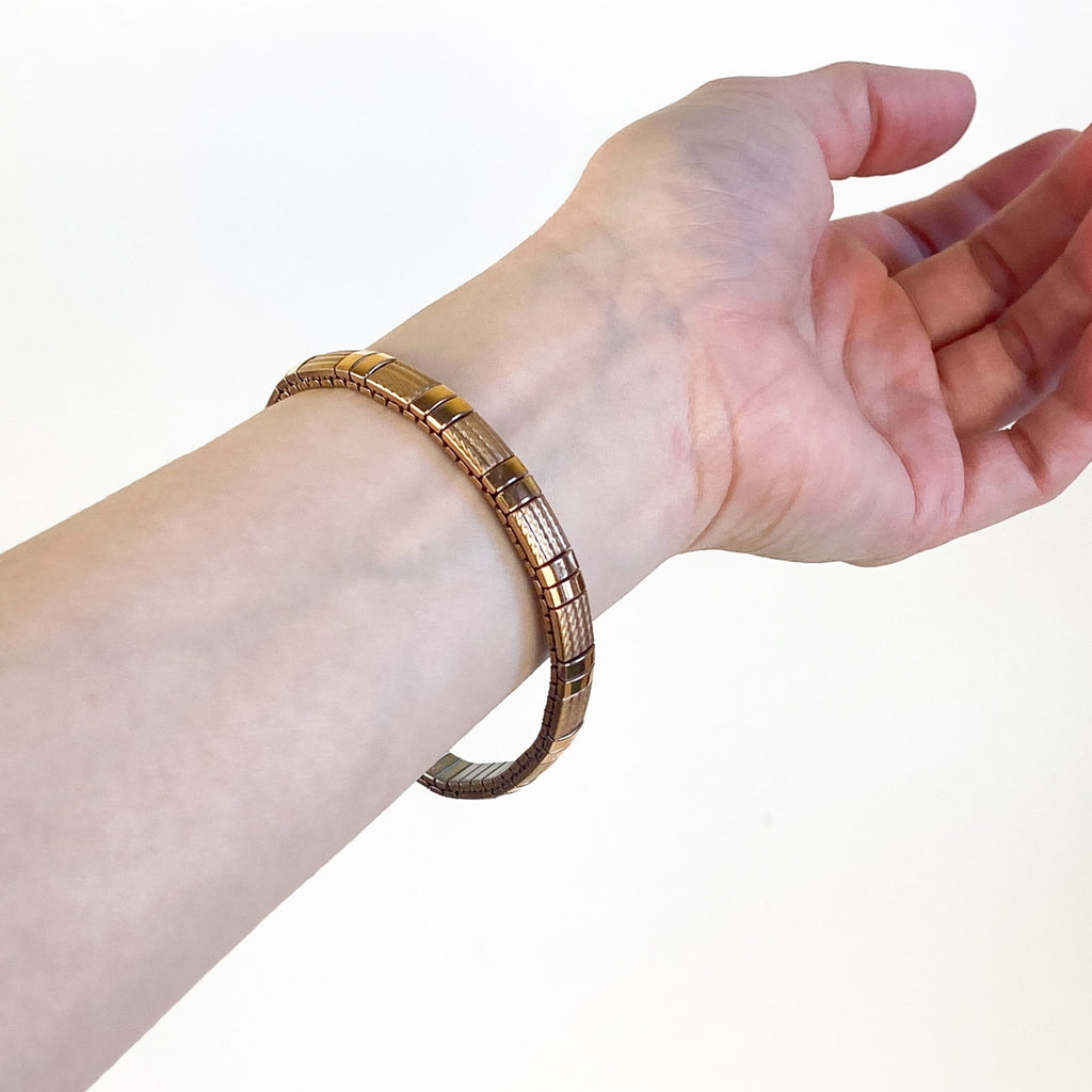 Stretchy Copper Tone Bangle