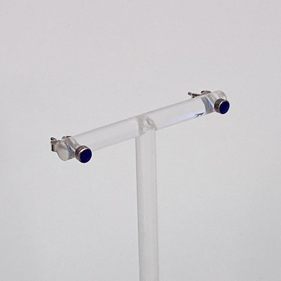 Sterling Silver Blue Stud Earrings