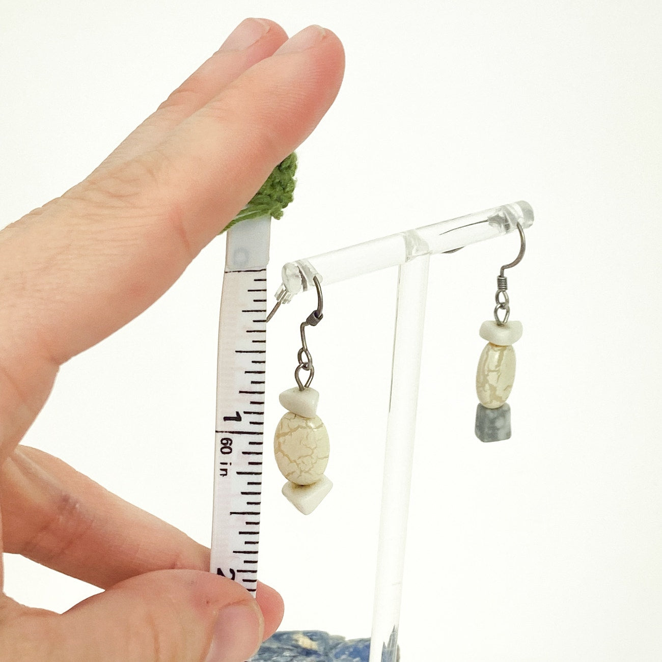 Dangly Shell Earrings Vintage 90s