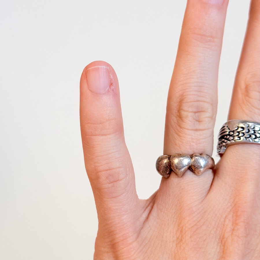 Little Heart Ring Nickel Free Sterling Silver Size 4.5