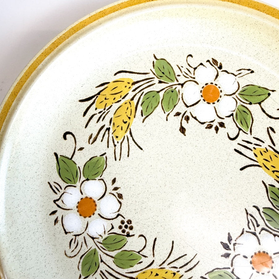 HEARTHSIDE Prairie Flowers Dinner Plate Garden Festival Hand Painted Stoneware