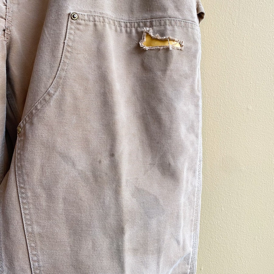Carhartt Carpenter Pants Double Knee Vintage 90s Light Brown Tan Size 42