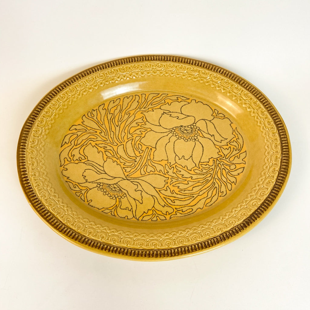 Franciscan Earthenware Amapola Dinner Plate Gold 10.75”